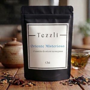 oriental místico chá verde com especiarias orientais